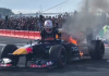 Машина Red Bull Racing загорелась во время шоу-заезда в Сан-Франциско