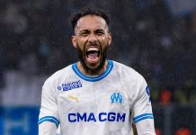 Дубль Обамеянга в концовке встречи позволил «Марселю» обыграть «Лион»