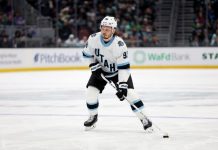 Сергачёв стал пятым защитником в истории НХЛ с 10 голами в двух первых сезонах франшизы