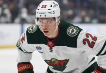 Форвард «Миннесоты» Данила Юров остался без очков в дебютной игре в Кубке Стэнли