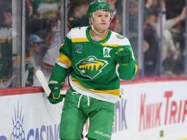 Кирилл Капризов вышел на чистое первое место по голам в плей-офф НХЛ в истории «Миннесоты»