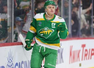 Кирилл Капризов вышел на чистое первое место по голам в плей-офф НХЛ в истории «Миннесоты»