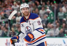 Коннор Макдэвид может пропустить пятый матч серии с «Анахаймом» из-за травмы