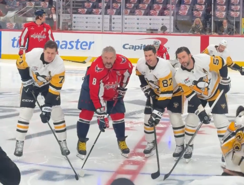 Овечкин сделал фото с Малкиным, Кросби и Летангом перед матчем «Вашингтона» с «Пингвинз»