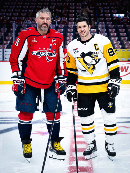 Овечкин сделал фото с Малкиным, Кросби и Летангом перед матчем «Вашингтона» с «Пингвинз»