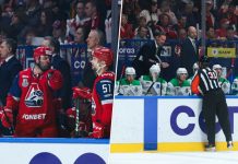 Радулов направлял Фрейза, тренер «Салавата» спорил с арбитром. Фото победы «Локомотива»